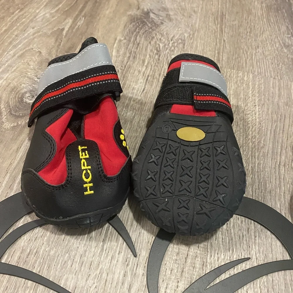 HCPet Waterproof Dog Boots XL (Size 8) | Set of 4 | Anti-Slip Paw Protectors